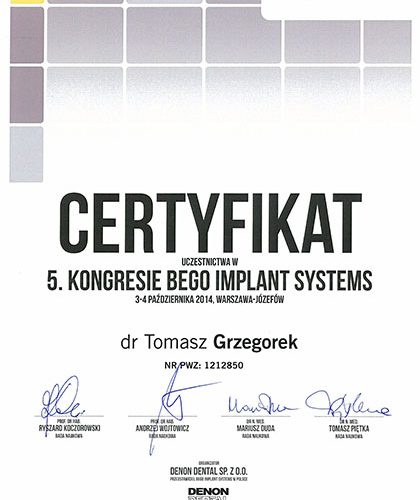 certyfikat Impla 07